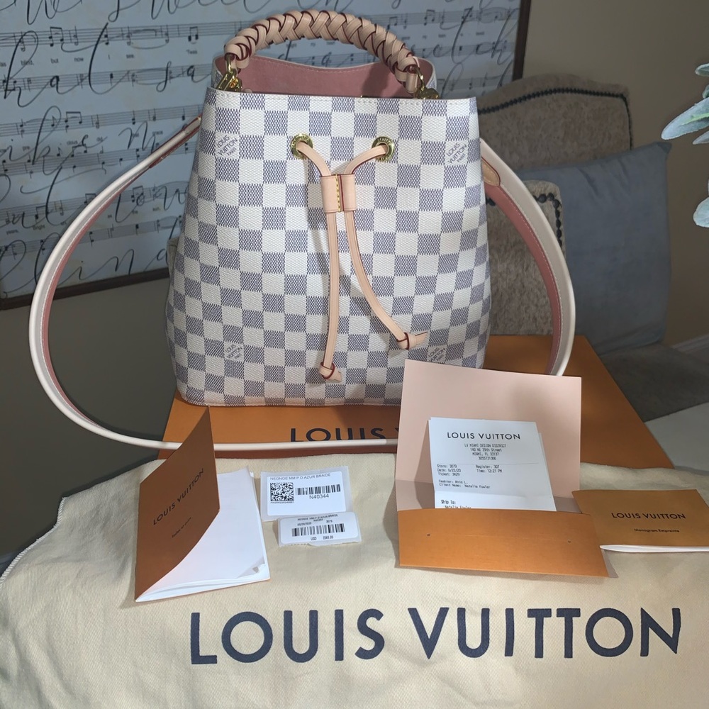 Louis Vuitton authentic damier neonoe mm bag